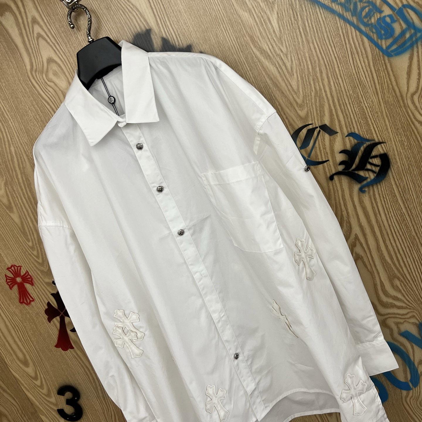 Chrome Hearts  Oversized Cross Patch Shirt - DesignerGu