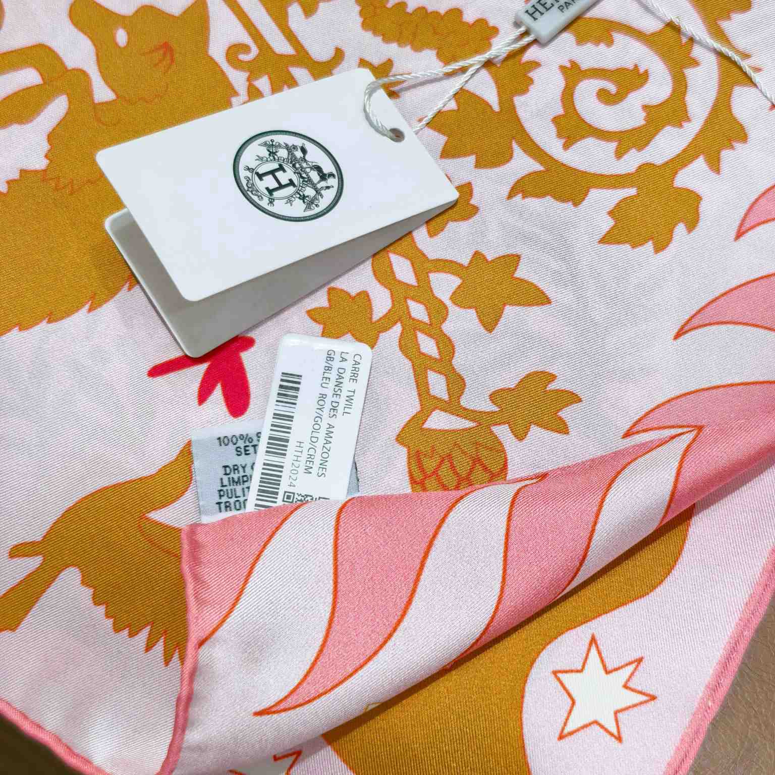 Hermes Sous le Charme D'Orphee Detail Scarf  - DesignerGu