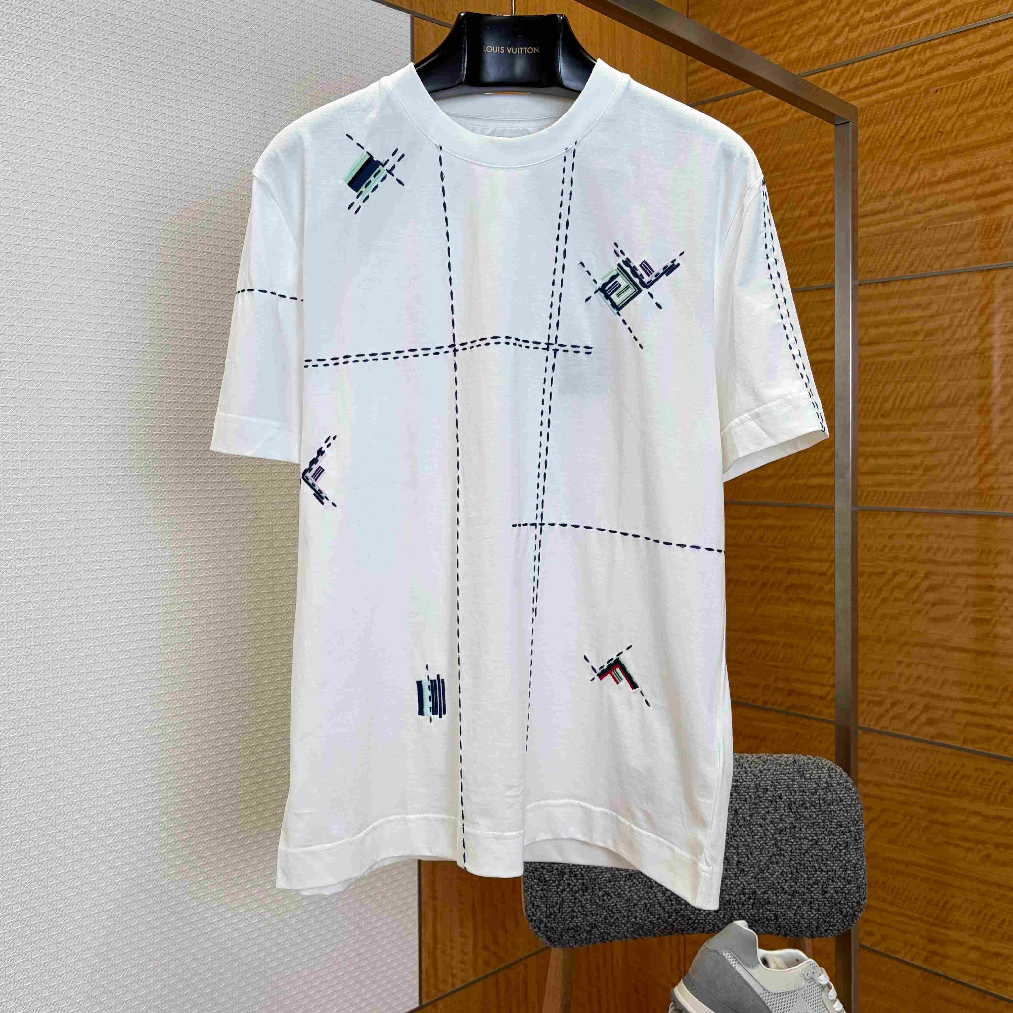 Fendi White Cotton T-shirt - DesignerGu