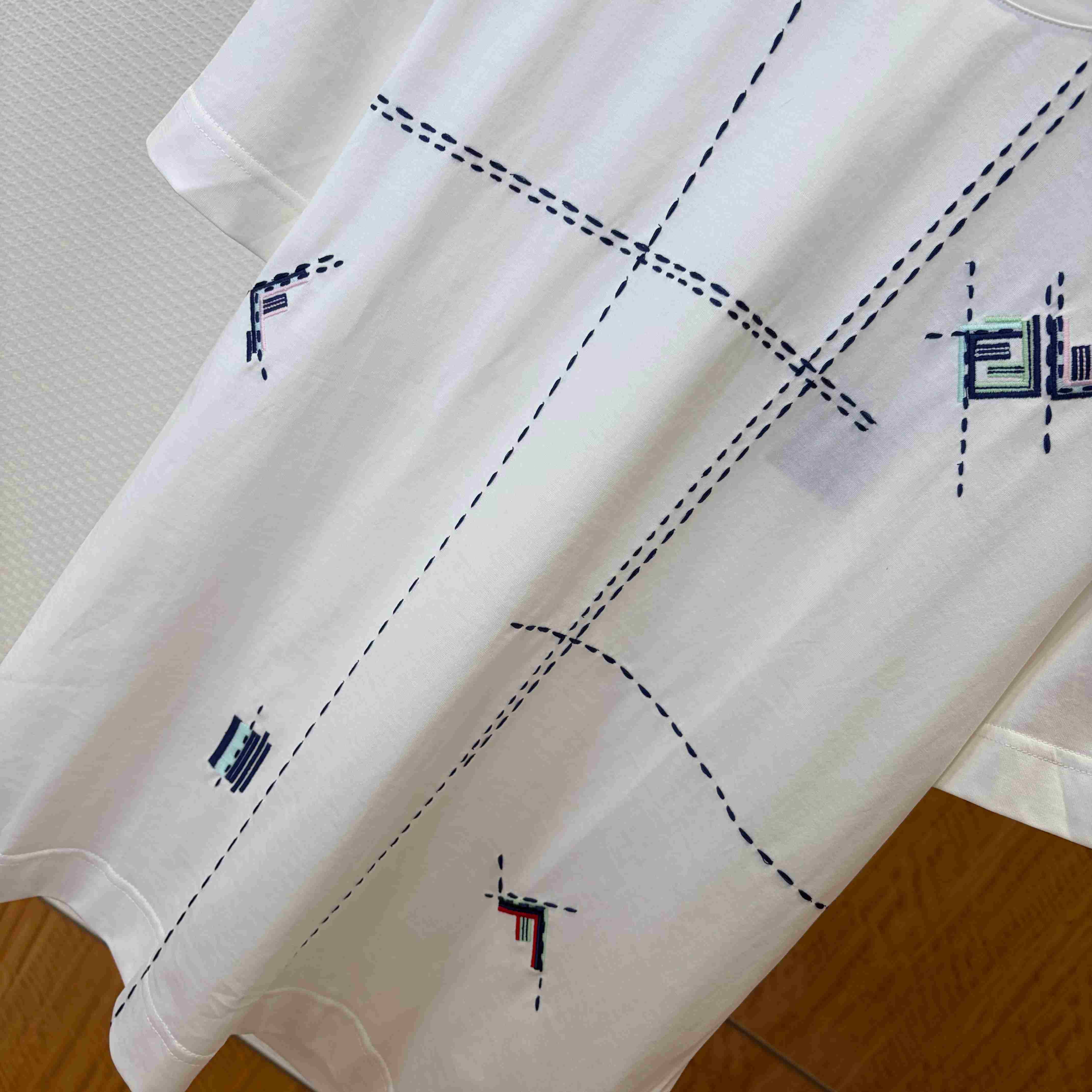 Fendi White Cotton T-shirt - DesignerGu