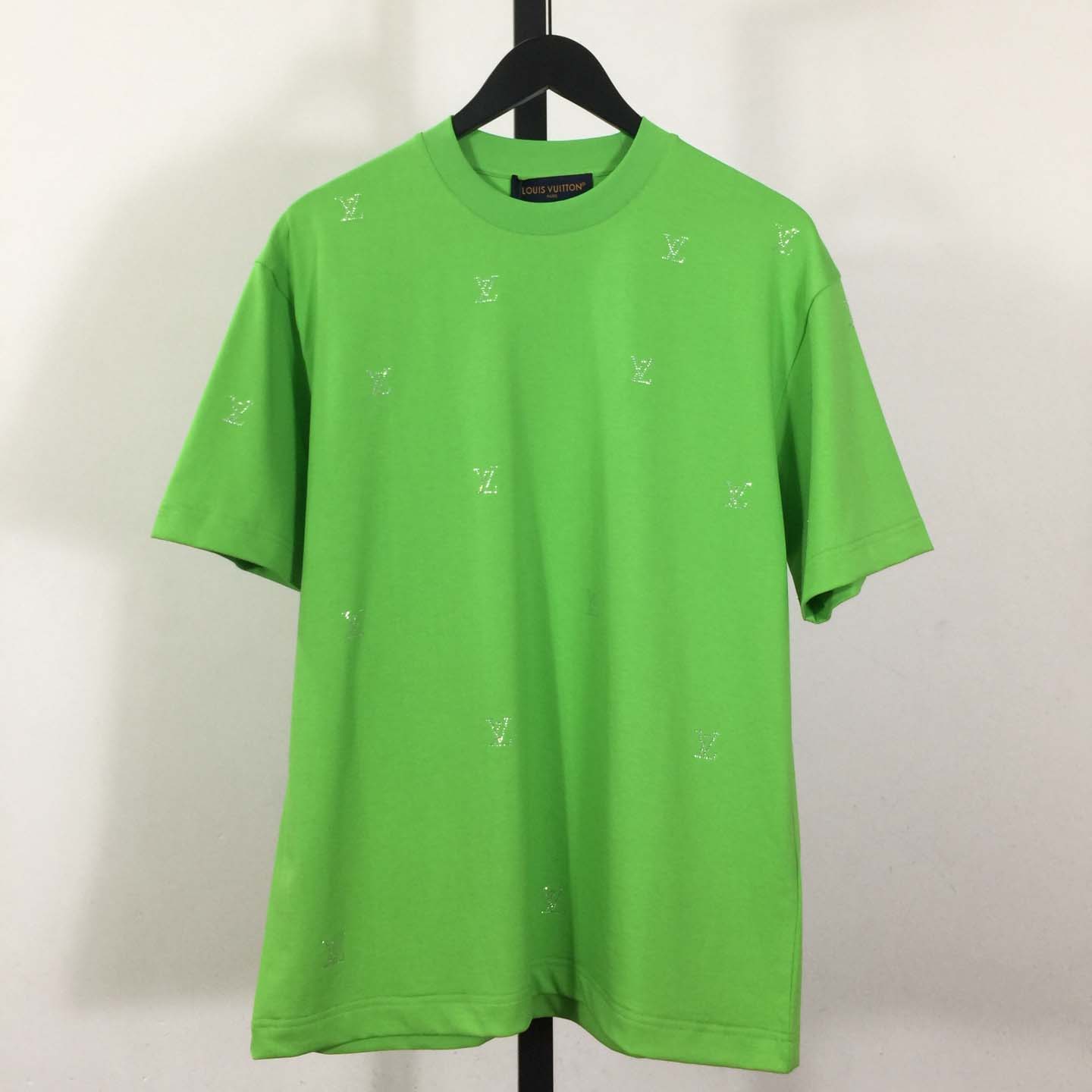 Louis Vuitton Crystal Embellished Cotton T-Shirt  - DesignerGu