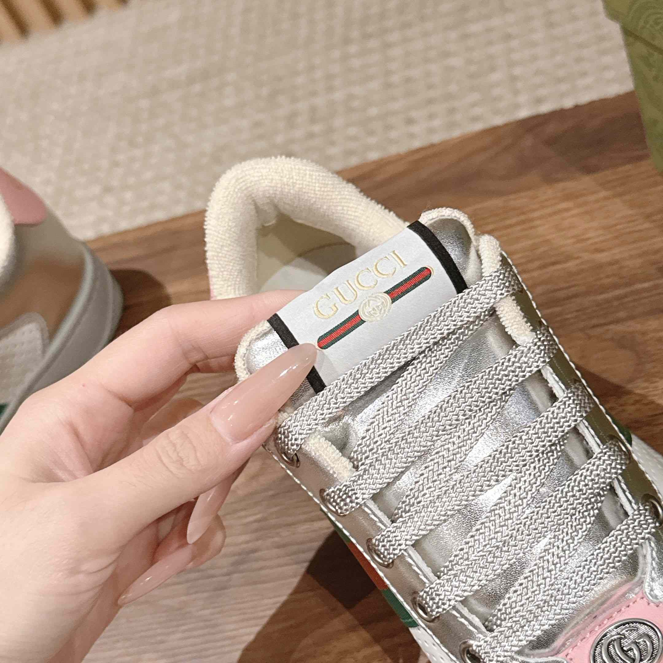 Gucci Worn-Out Effect Screener Sneaker - DesignerGu