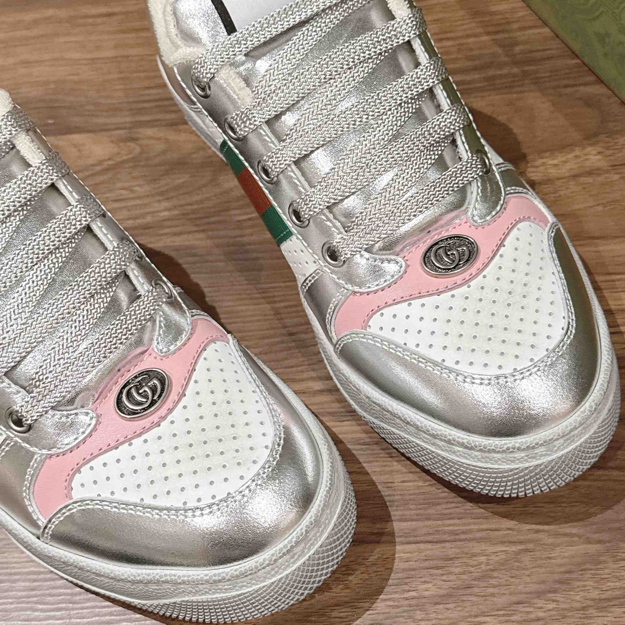 Gucci Worn-Out Effect Screener Sneaker - DesignerGu