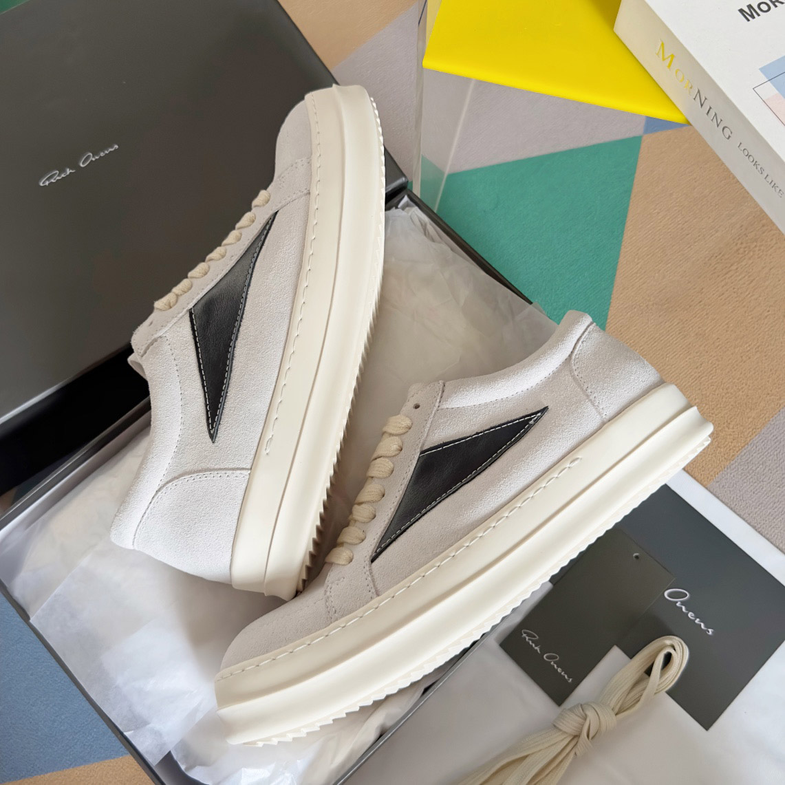 Rick Owens Luxor Vintage Low 'Milk Black' - DesignerGu