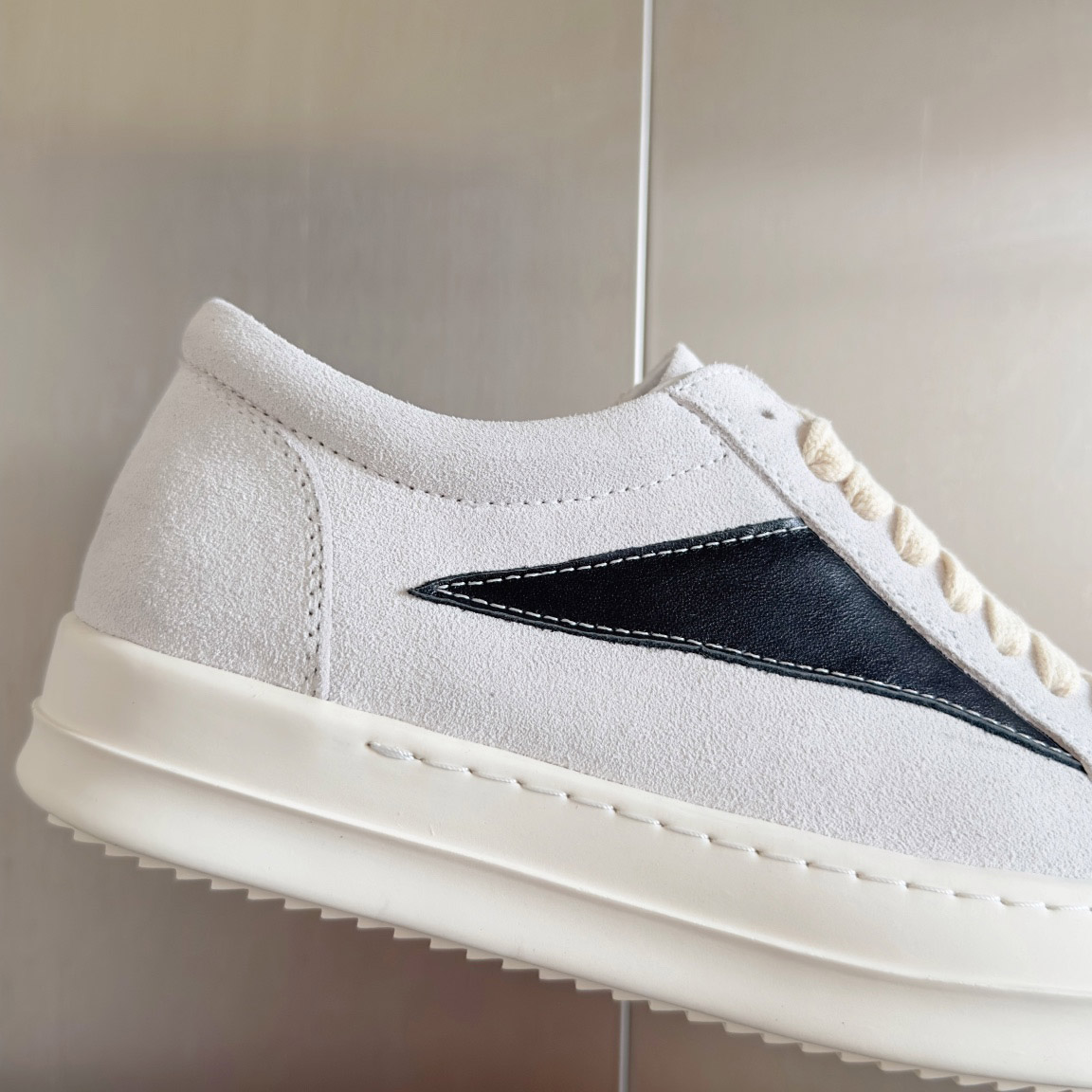 Rick Owens Luxor Vintage Low 'Milk Black' - DesignerGu