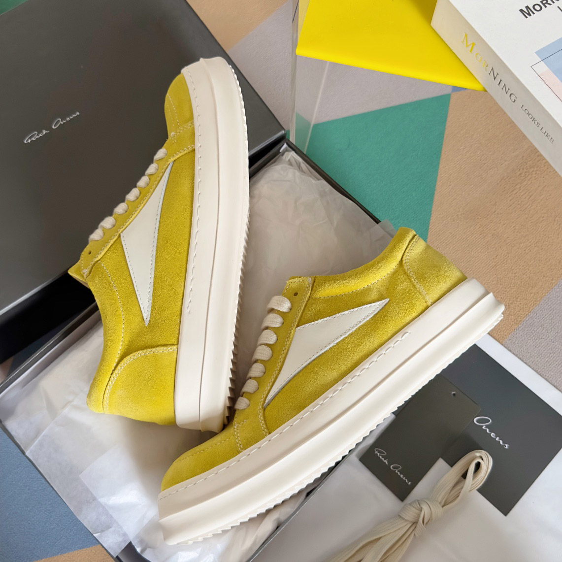 Rick Owens Strobe Vintage Low 'Lemon' - DesignerGu
