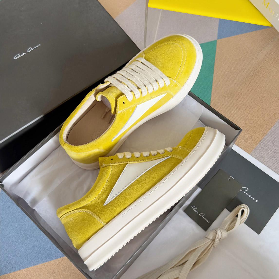 Rick Owens Strobe Vintage Low 'Lemon' - DesignerGu