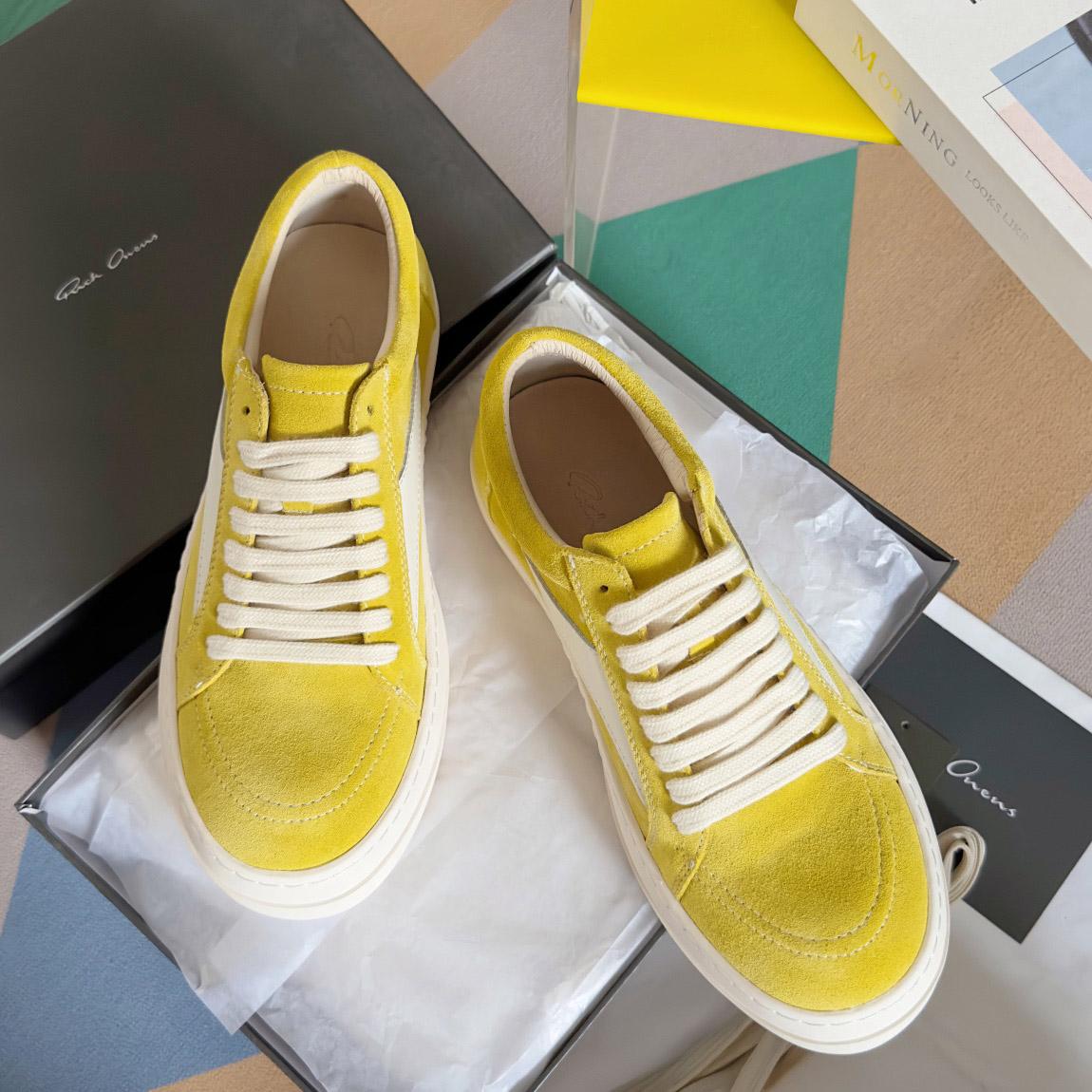 Rick Owens Strobe Vintage Low 'Lemon' - DesignerGu