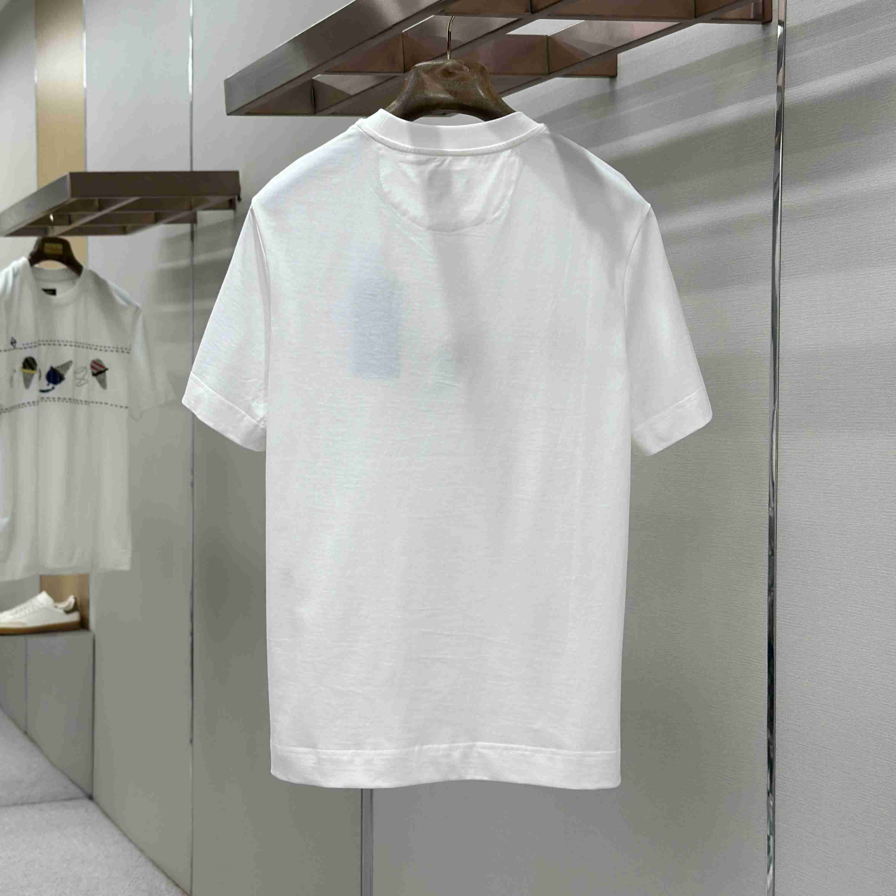 Fendi White Cotton T-shirt - DesignerGu