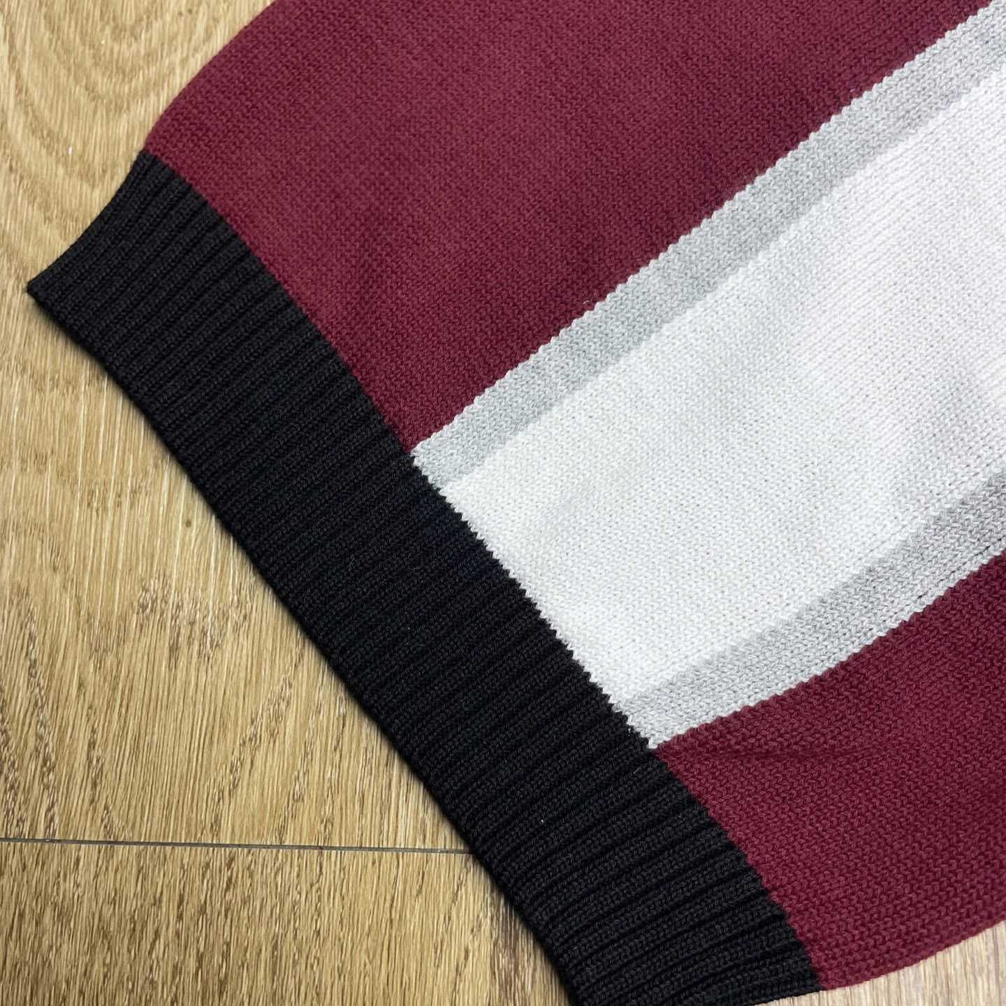 Casablanca  Stripe Merino Knit Polo D0204 - DesignerGu