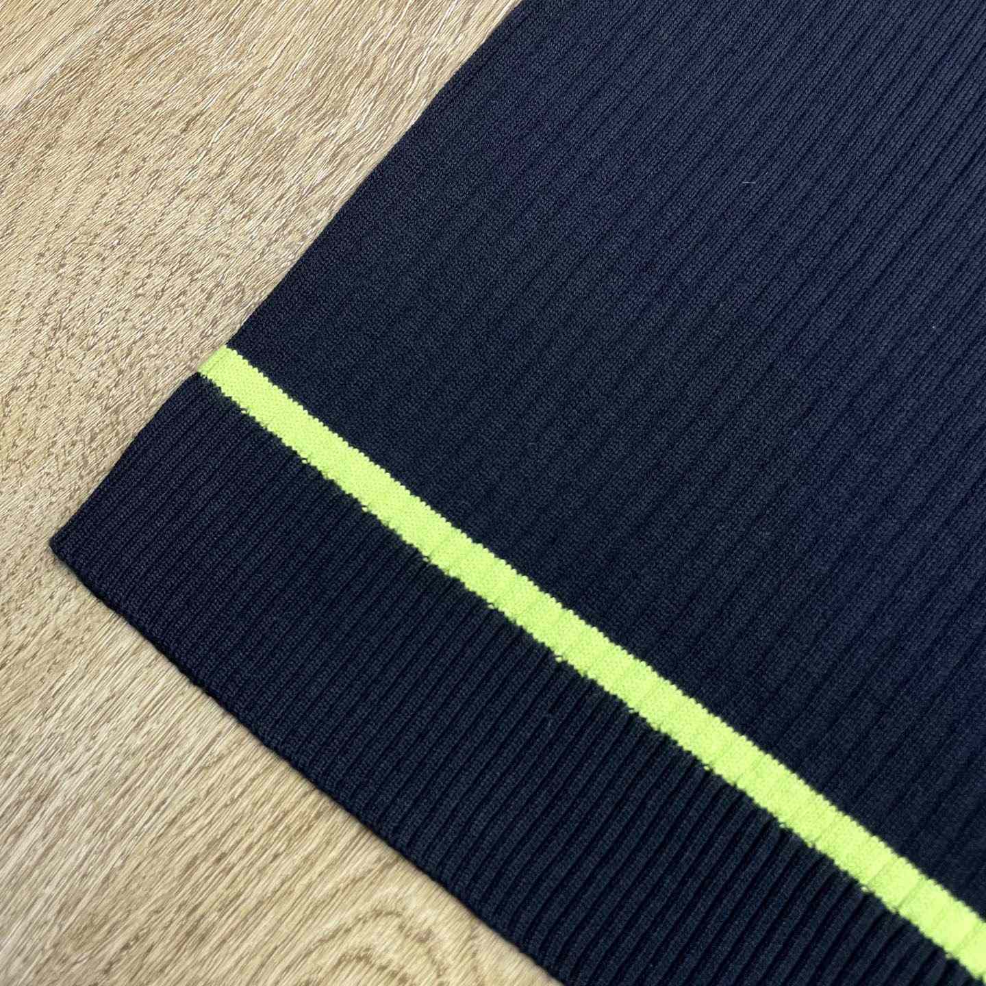 Casablanca  Stripe Merino Knit Polo D0204 - DesignerGu