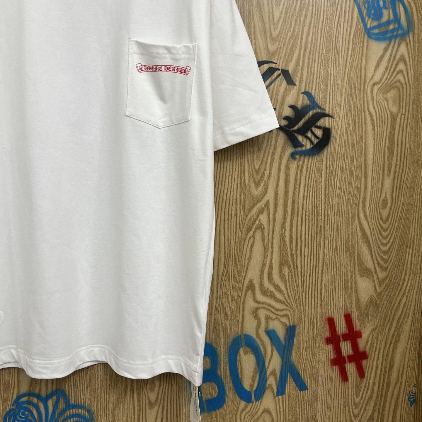 Chrome Hearts Vertical Logo T-Shirt  'White' - DesignerGu
