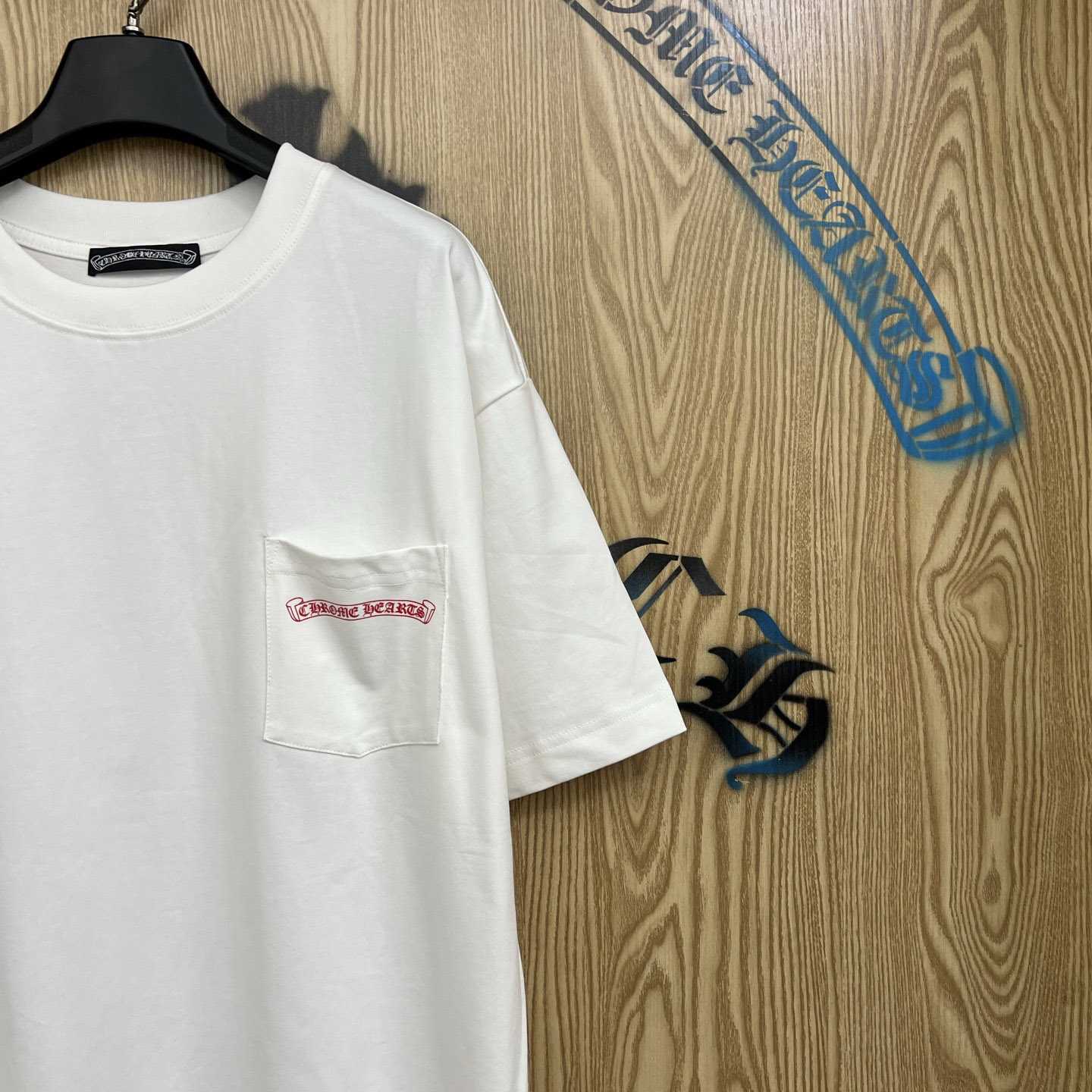 Chrome Hearts Vertical Logo T-Shirt  'White' - DesignerGu