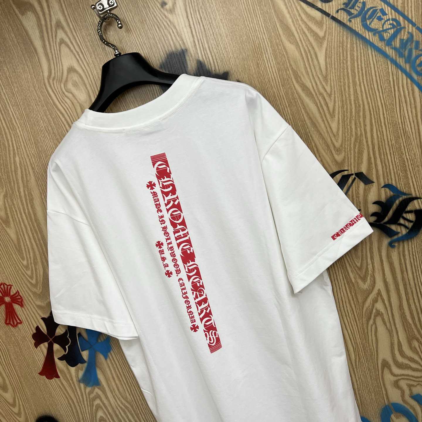 Chrome Hearts Vertical Logo T-Shirt  'White' - DesignerGu