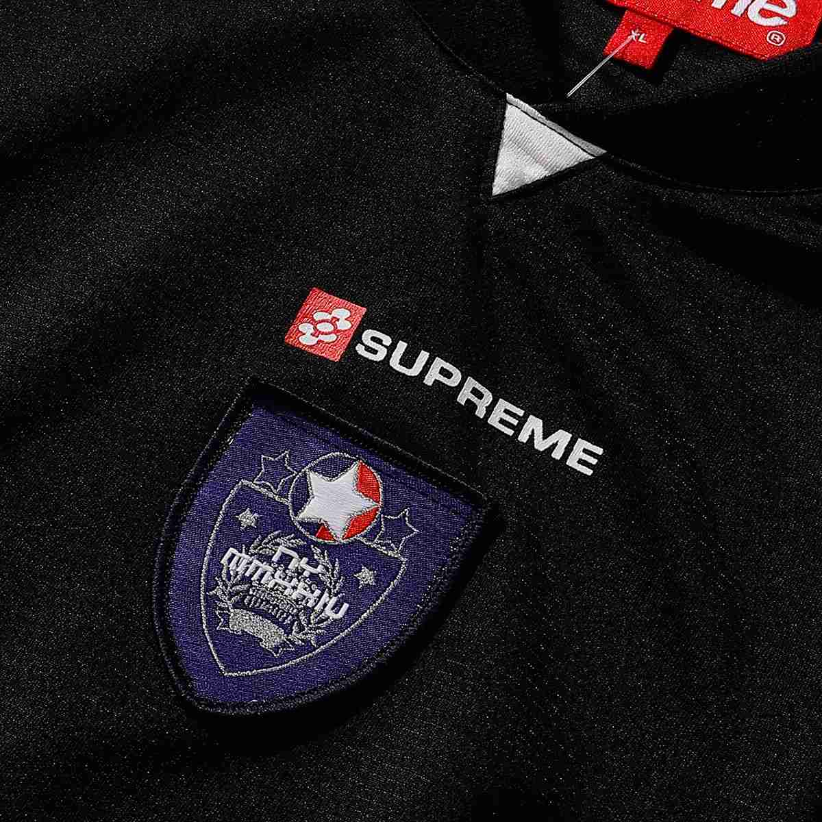Supreme Crest Soccer Jersey 'Black' - DesignerGu