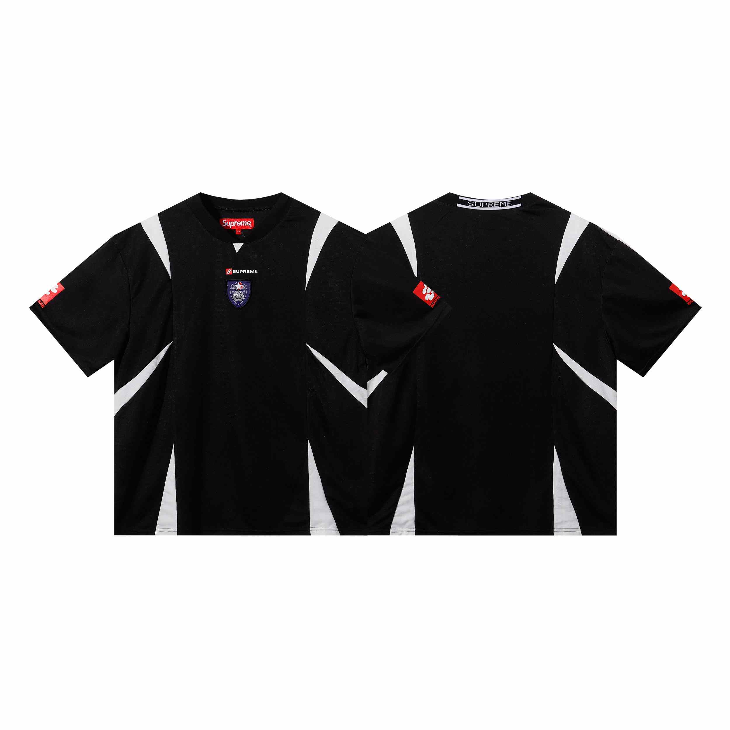 Supreme Crest Soccer Jersey 'Black' - DesignerGu