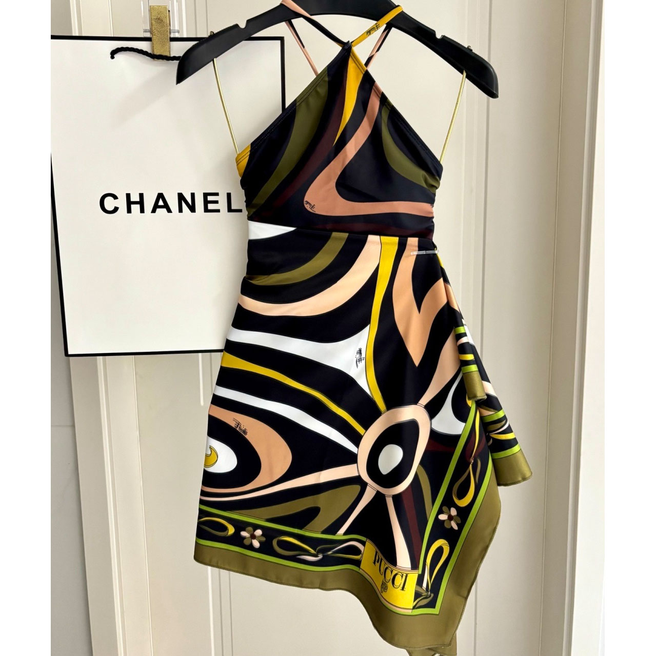 Pucci Printed Halterneck Swimsuit - DesignerGu
