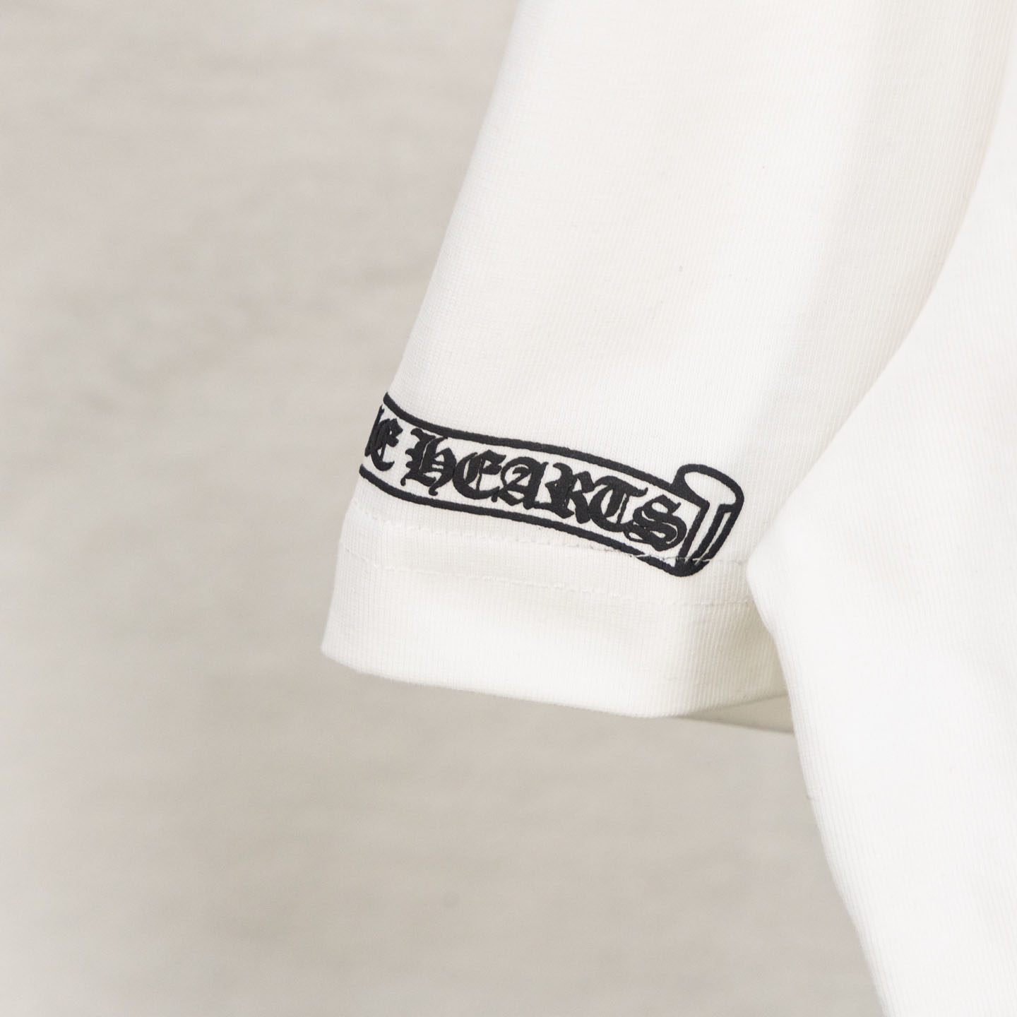 Chrome Hearts Cemetery Cross Tire Tracks T-Shirt 'White' - DesignerGu