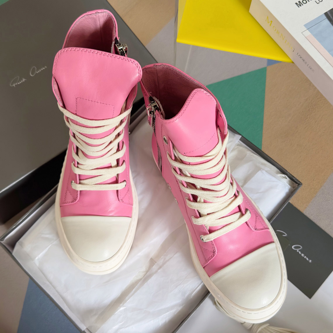 Rick Owens Drkshdw Ramones Canvas Low - DesignerGu