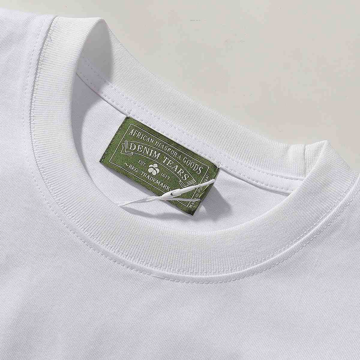 Denim Tears Green Eyed Panther Tee 'White' - DesignerGu