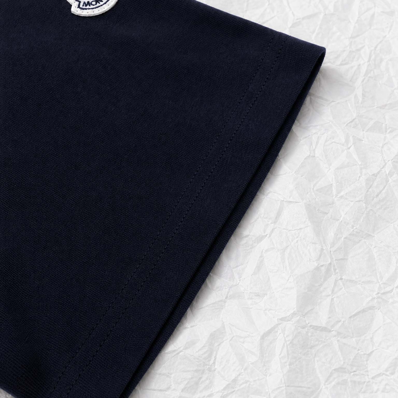 Moncler Striped Logo Cotton Jersey T-Shirt - DesignerGu