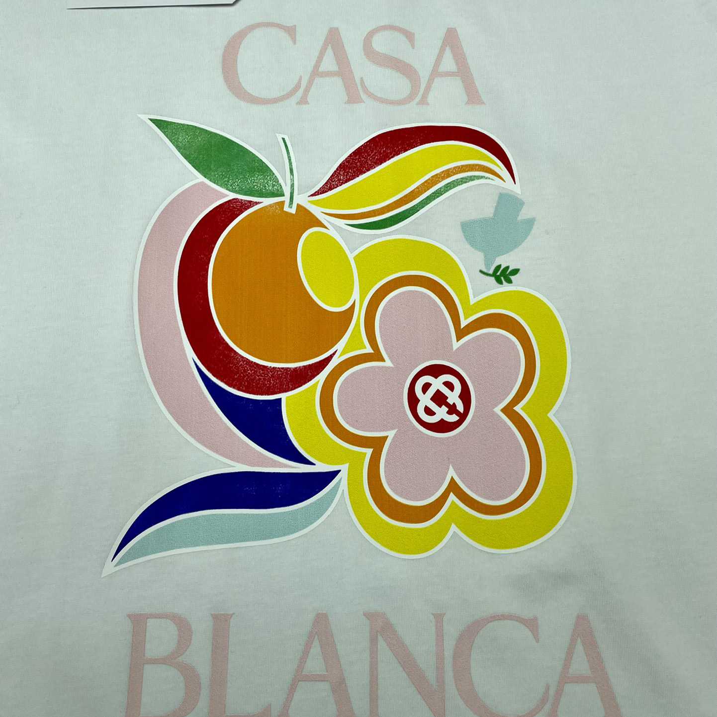 Casablanca Le Pouvoir Des Fleurs T-Shirt 'White' CA5074 - DesignerGu