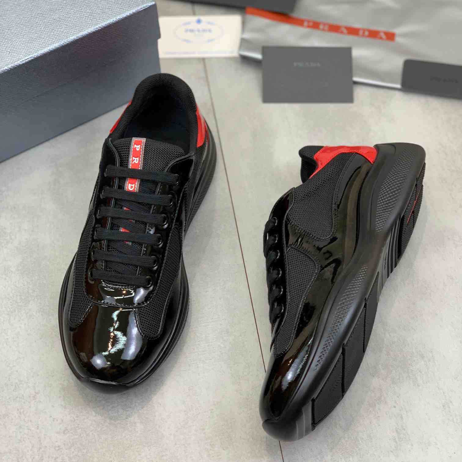 Prada America's Cup 'Anthracite Red' - DesignerGu
