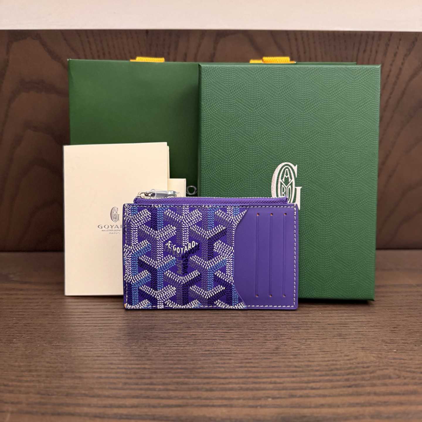 Goyard Bourbon Zipped Card Holder - DesignerGu