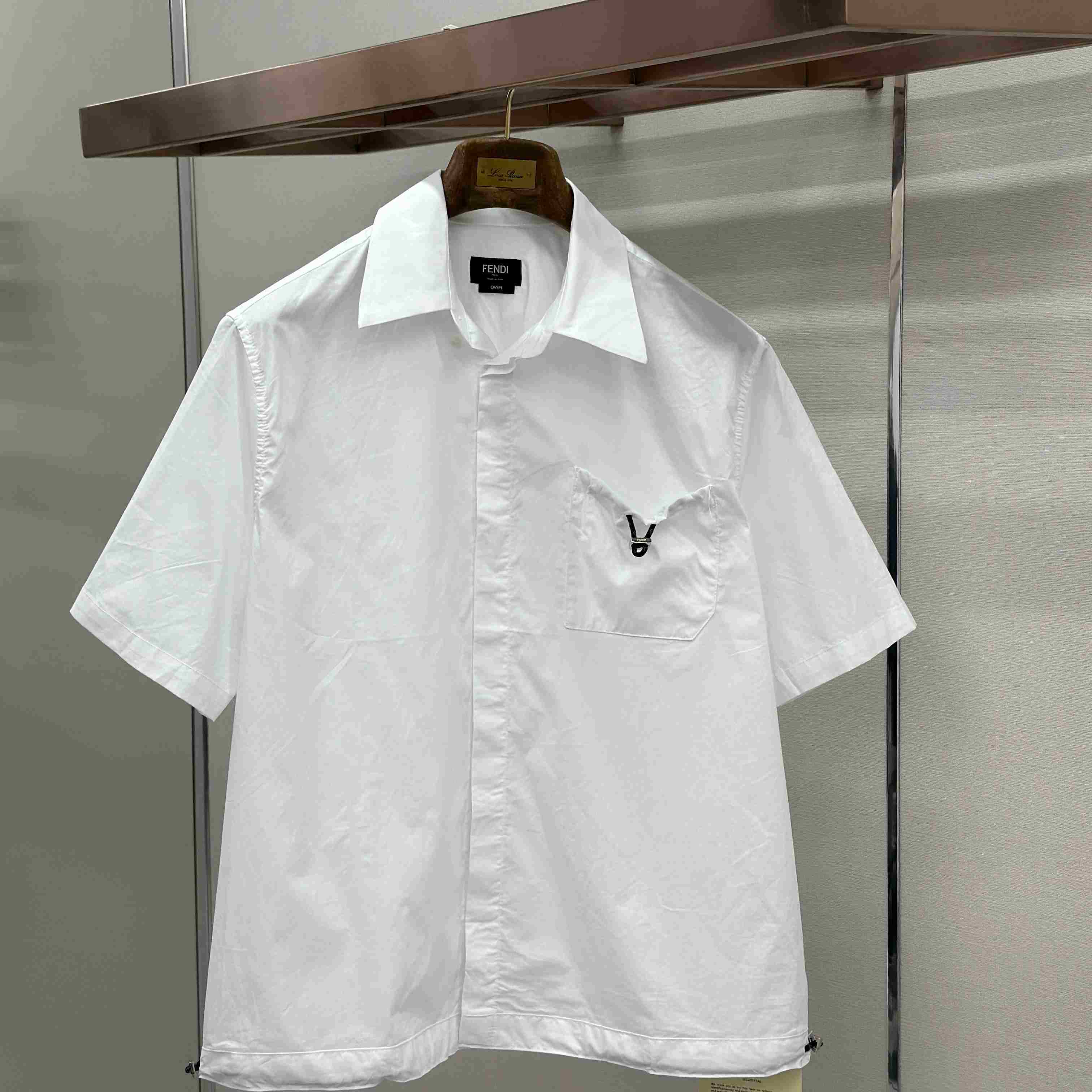 Fendi White Poplin Shirt - DesignerGu
