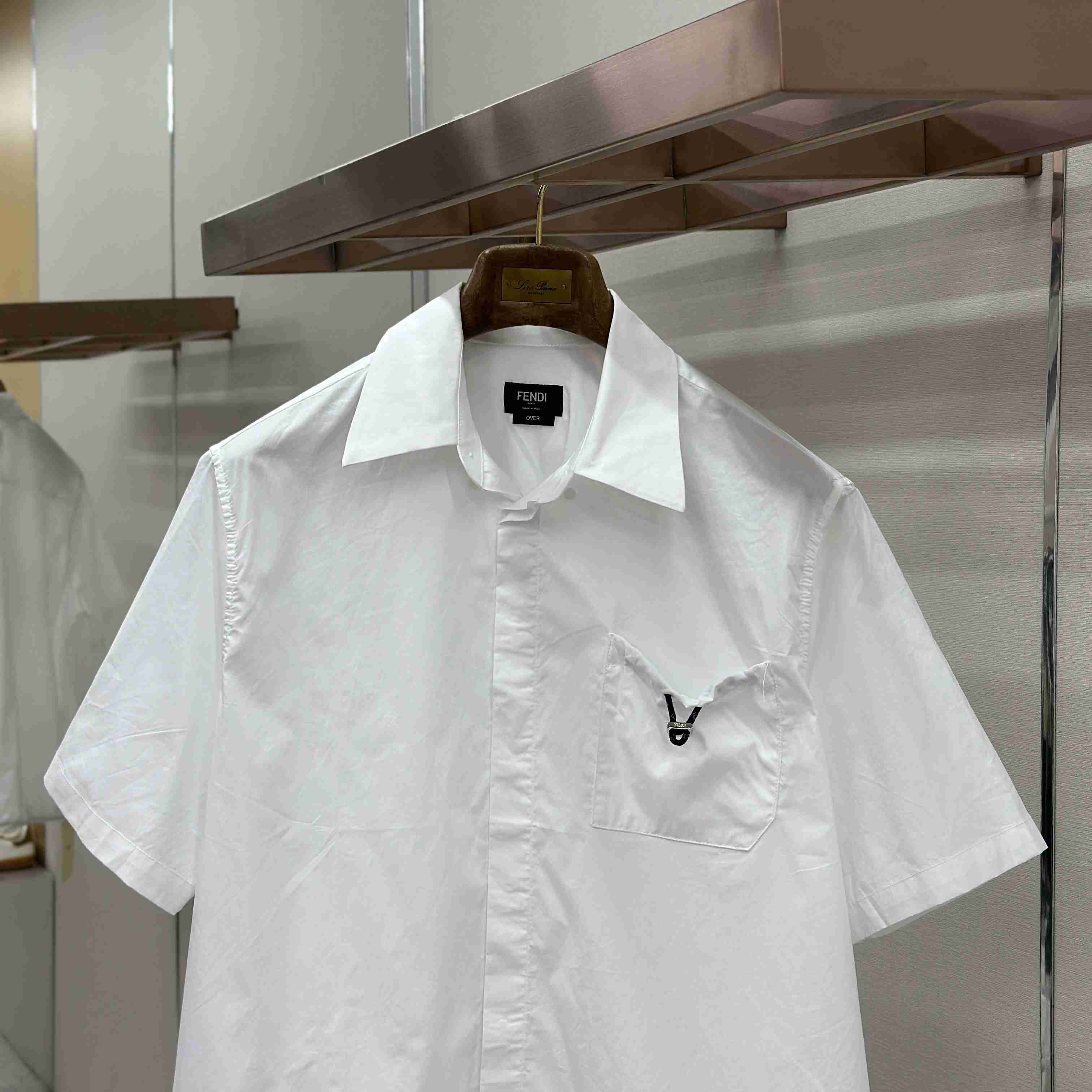 Fendi White Poplin Shirt - DesignerGu