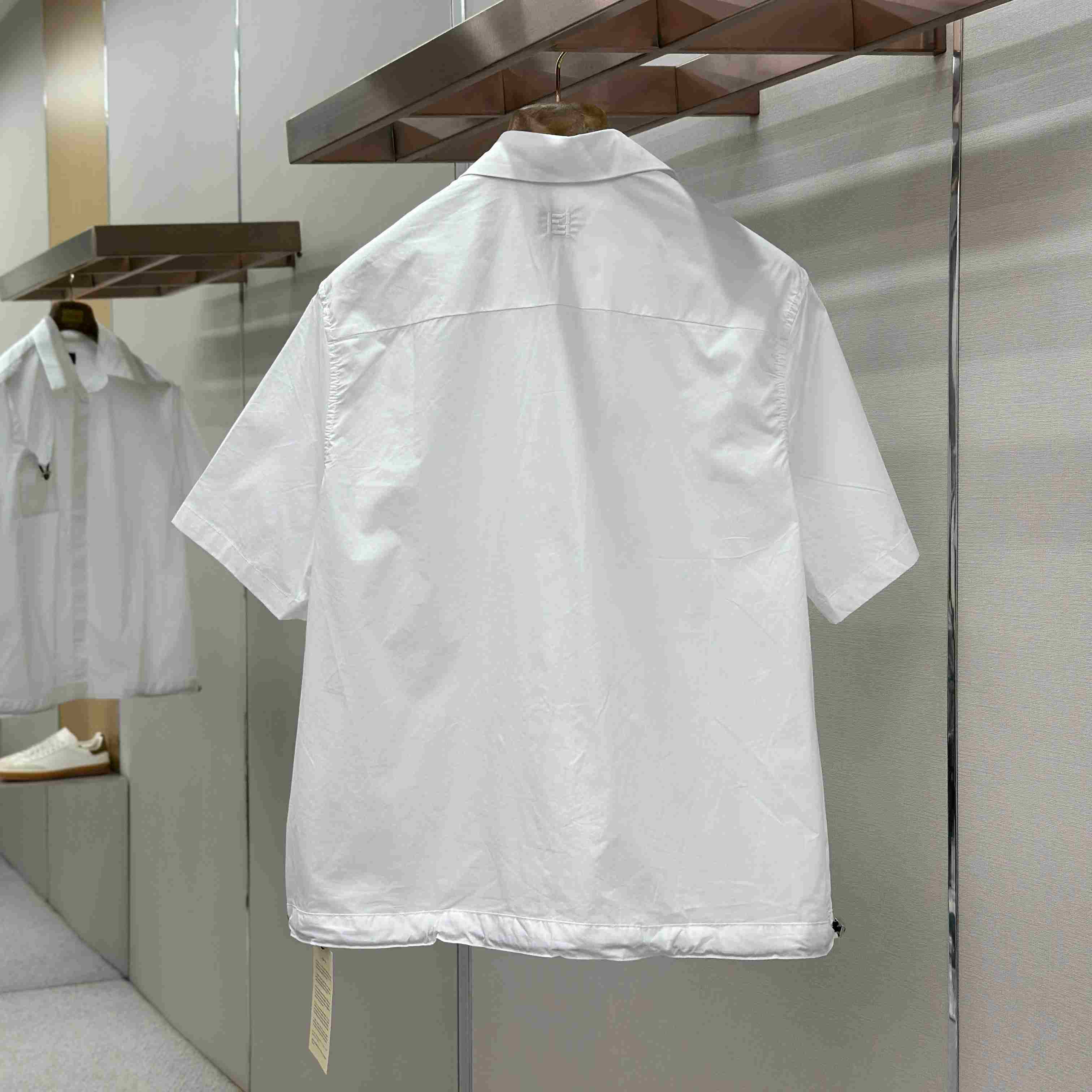 Fendi White Poplin Shirt - DesignerGu