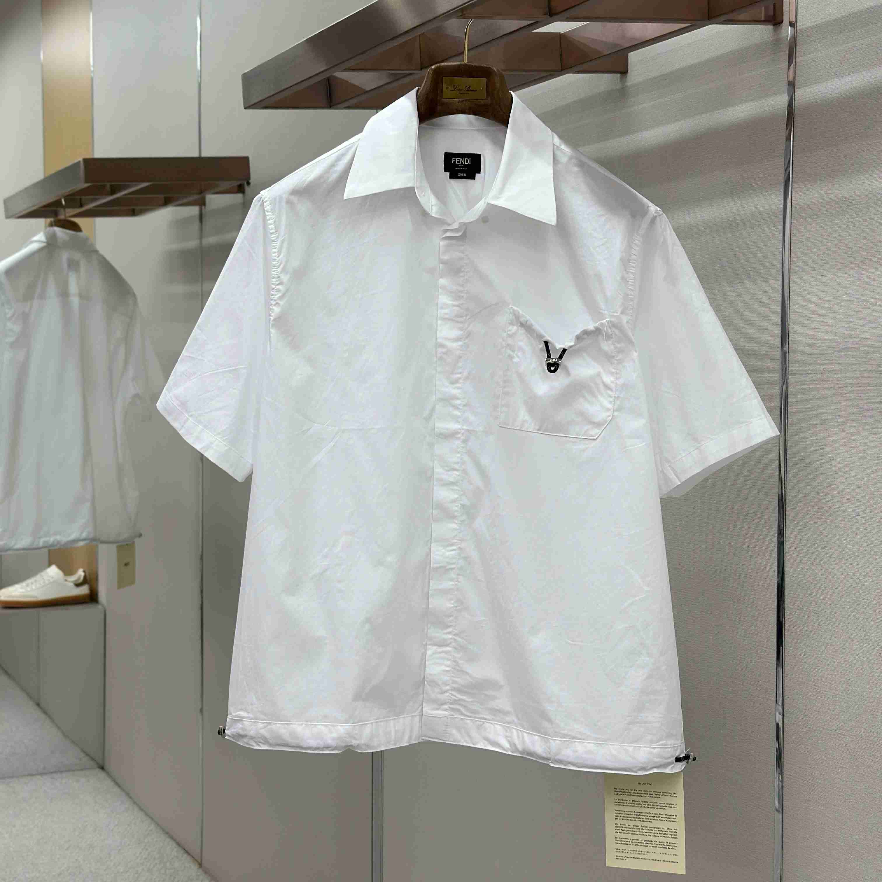 Fendi White Poplin Shirt - DesignerGu