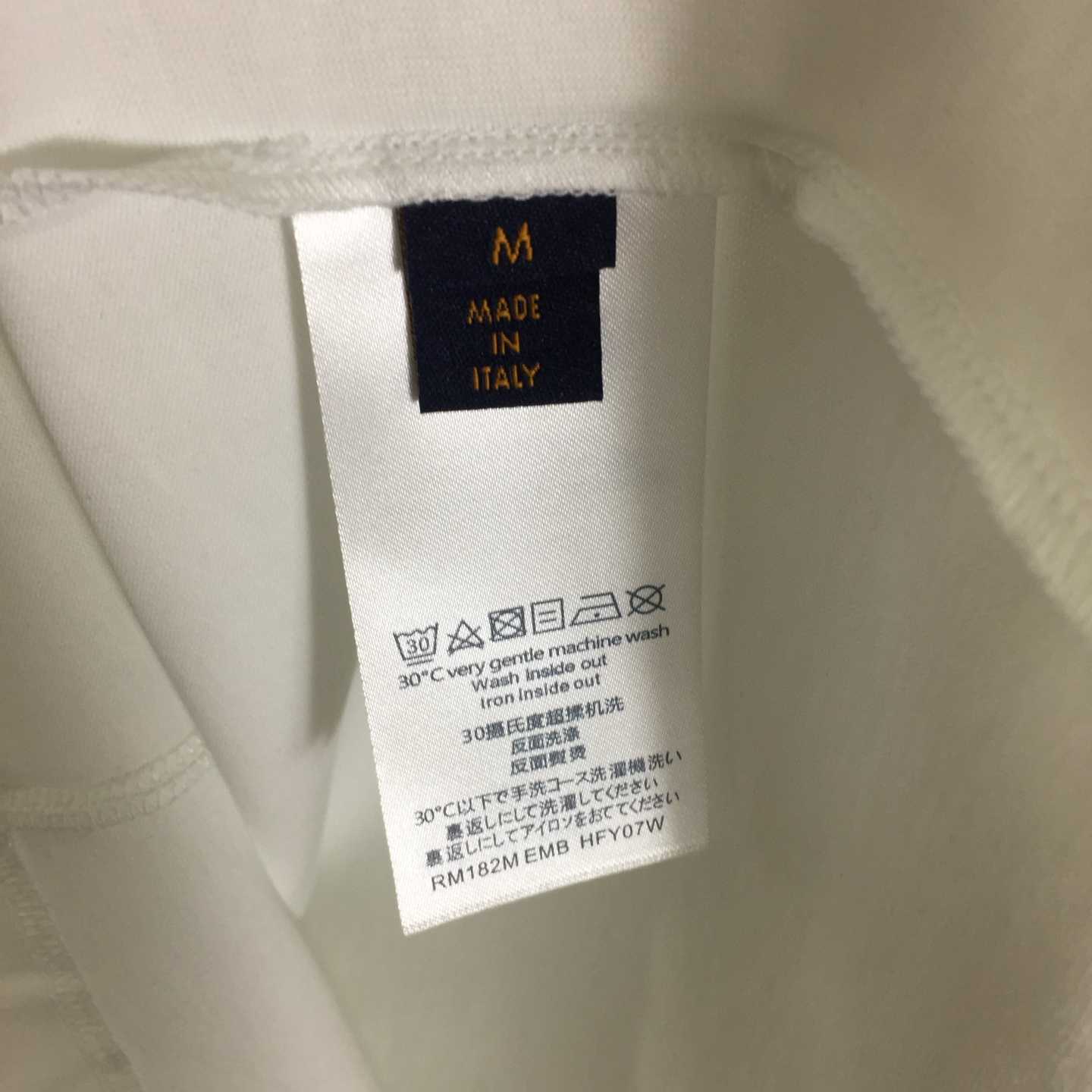 Louis Vuitton Logo Cotton T-Shirt  - DesignerGu