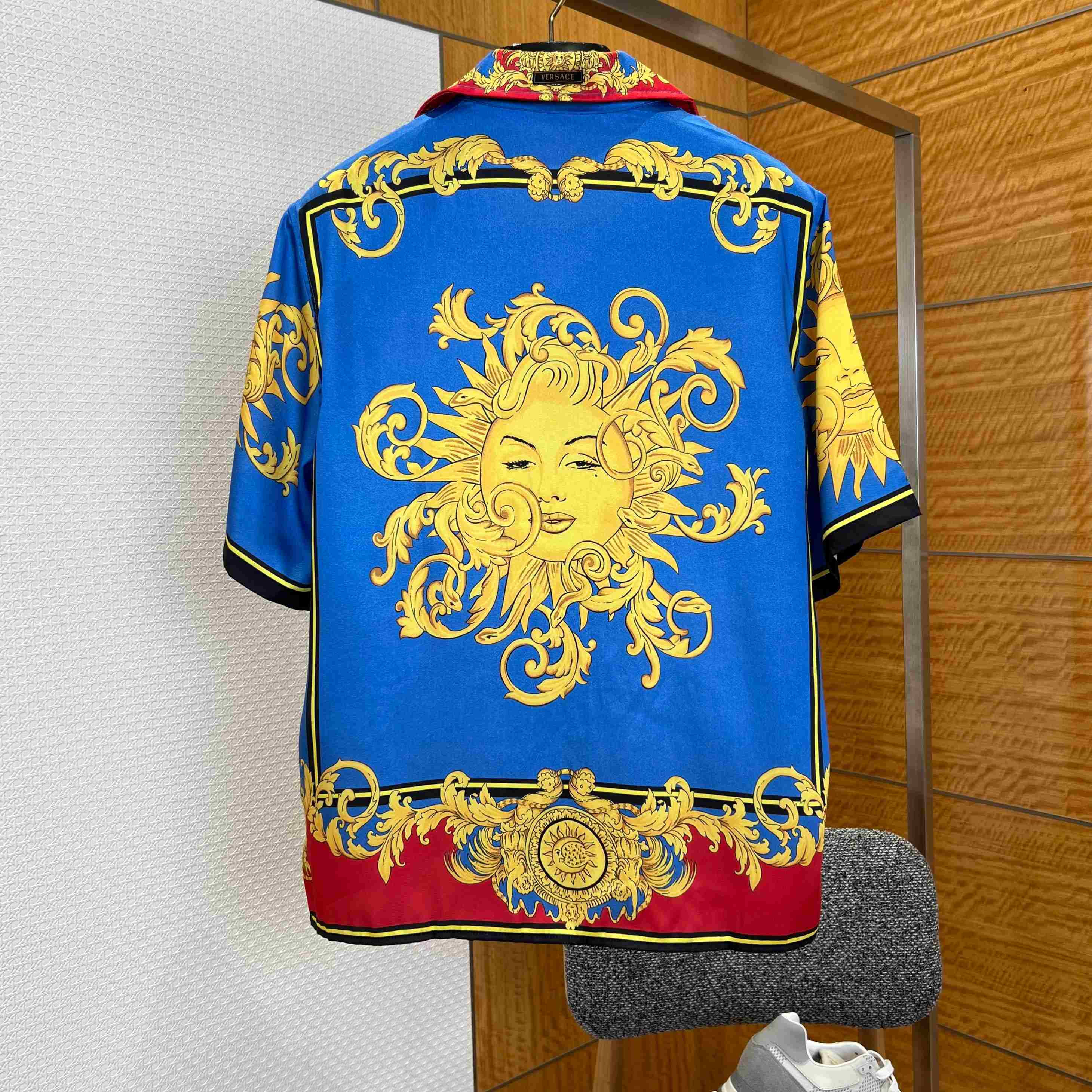 Versace Printed Silk Twill Shirt - DesignerGu