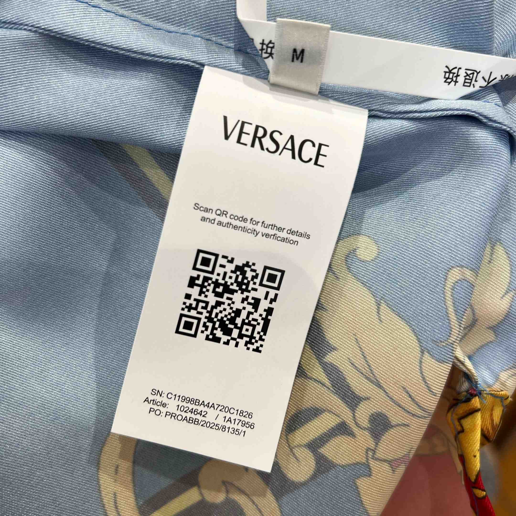 Versace Printed Silk Twill Shirt - DesignerGu