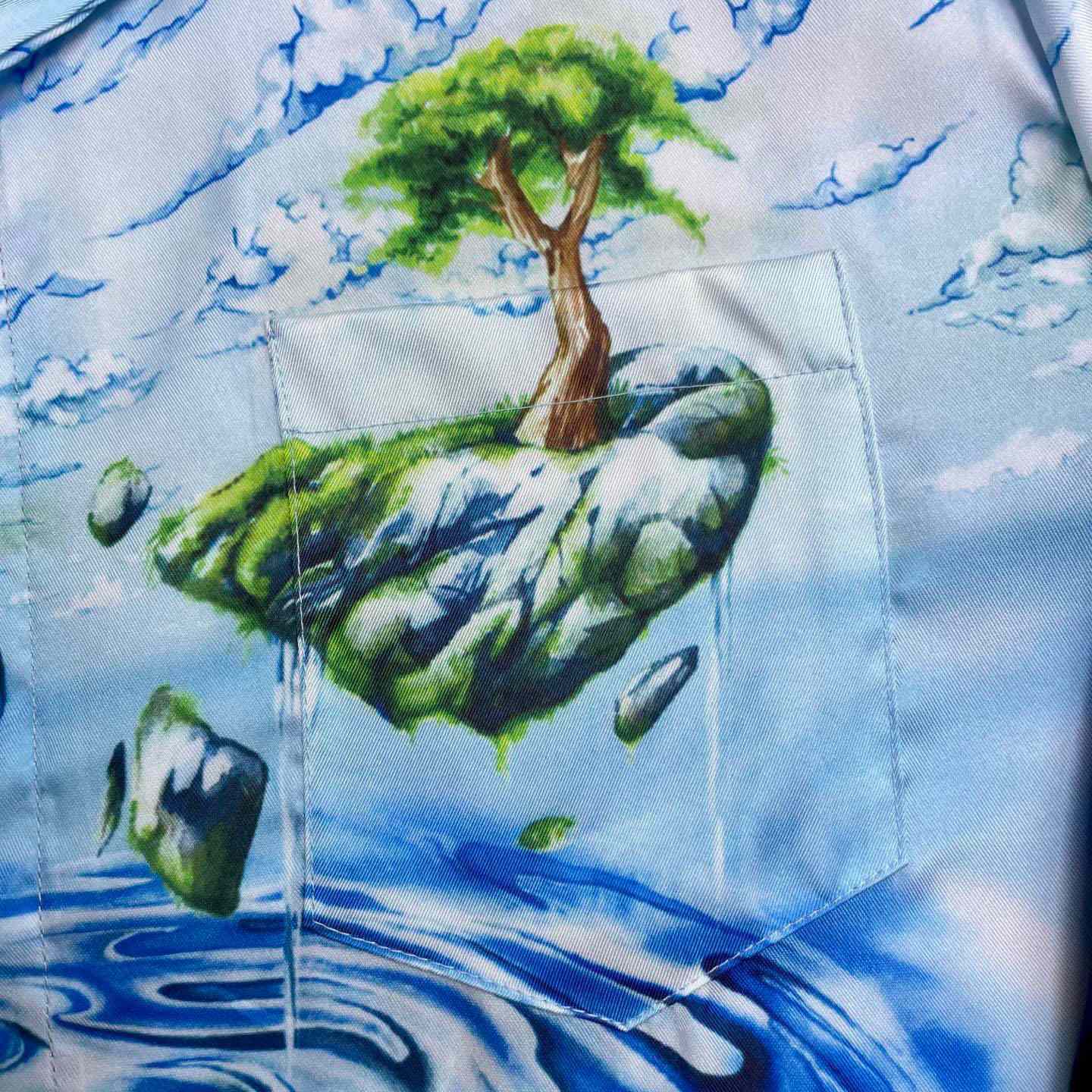 Casablanca Lost Atlantis Long Sleeve Silk Shirt CA3573 - DesignerGu