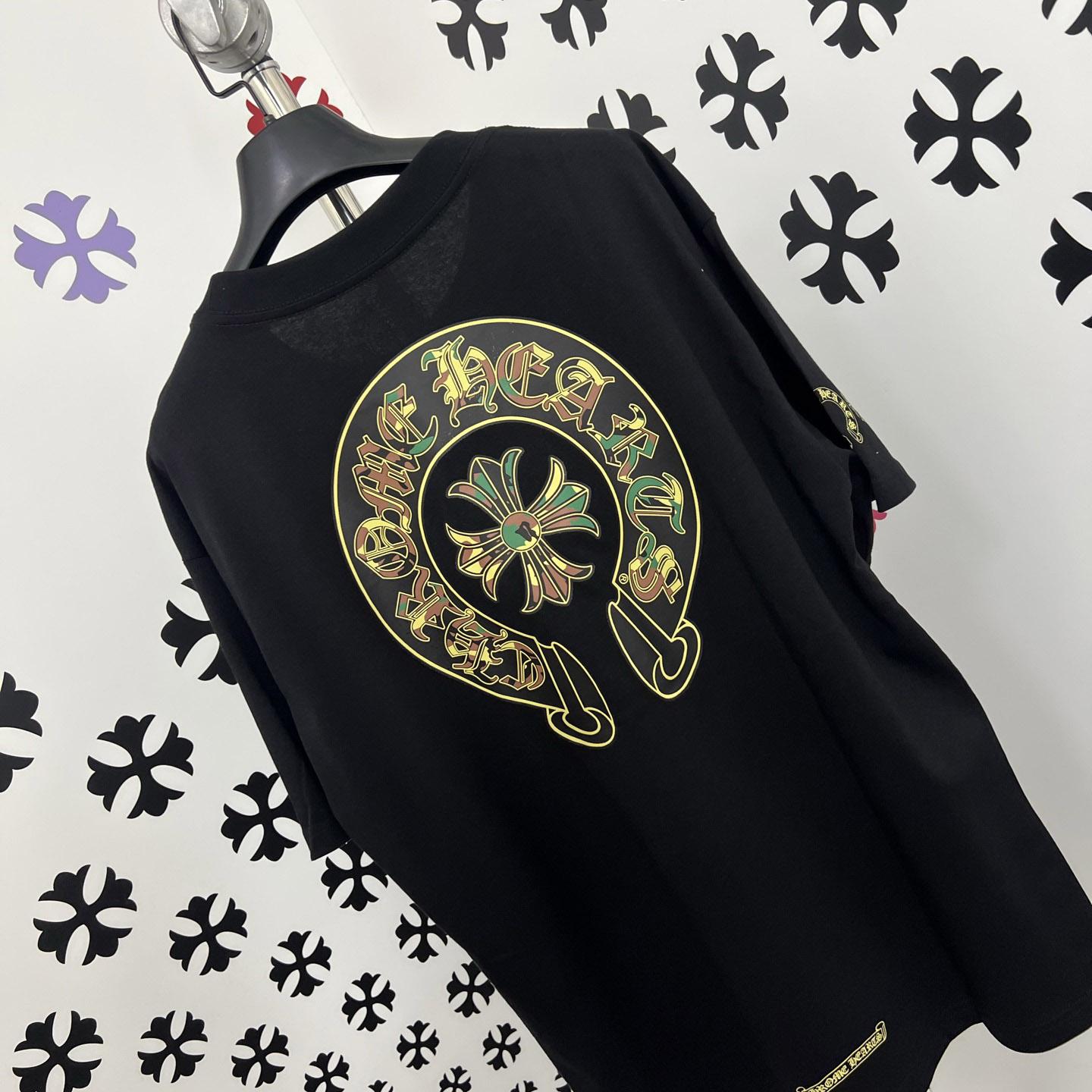 Chrome Hearts Camouflage Cemetery Cross Pocket Tee - DesignerGu