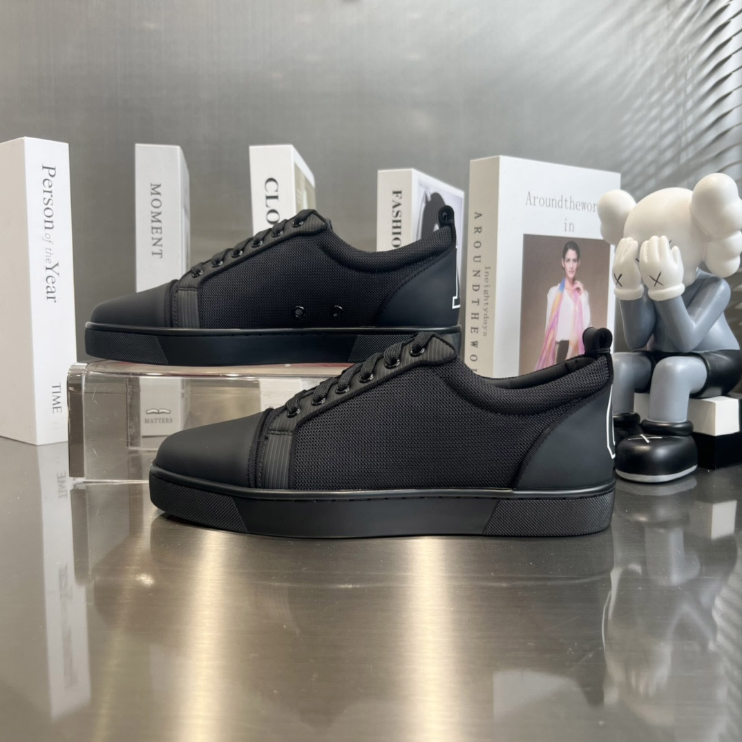 Christian Louboutin Louis Junior Leather Sneakers - DesignerGu