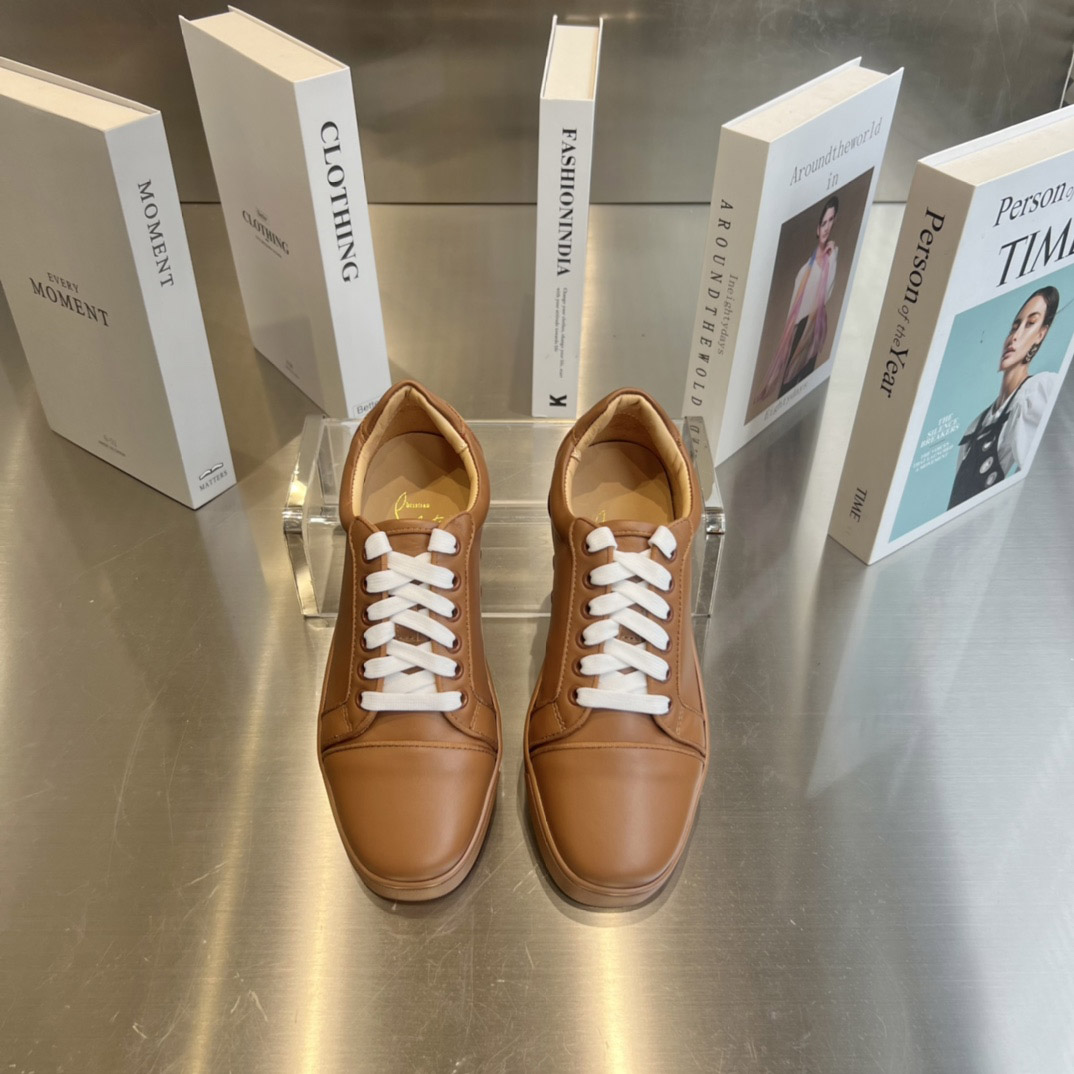 Christian Louboutin Fun Vieira Leather Sneakers - DesignerGu
