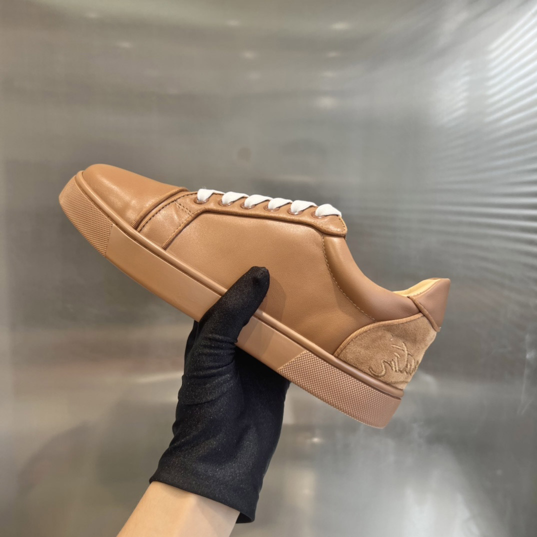 Christian Louboutin Fun Vieira Leather Sneakers - DesignerGu