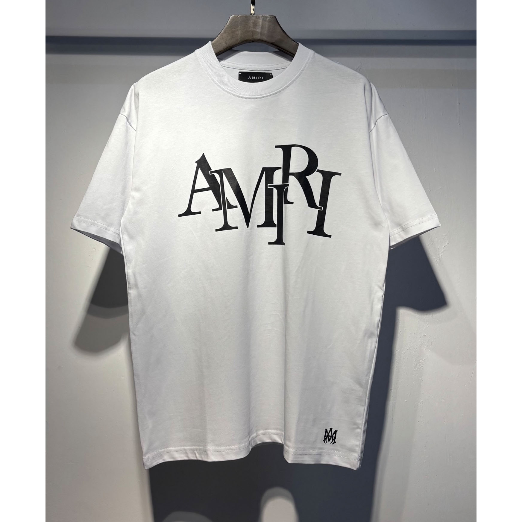 Amiri Staggered Logo Tee - DesignerGu