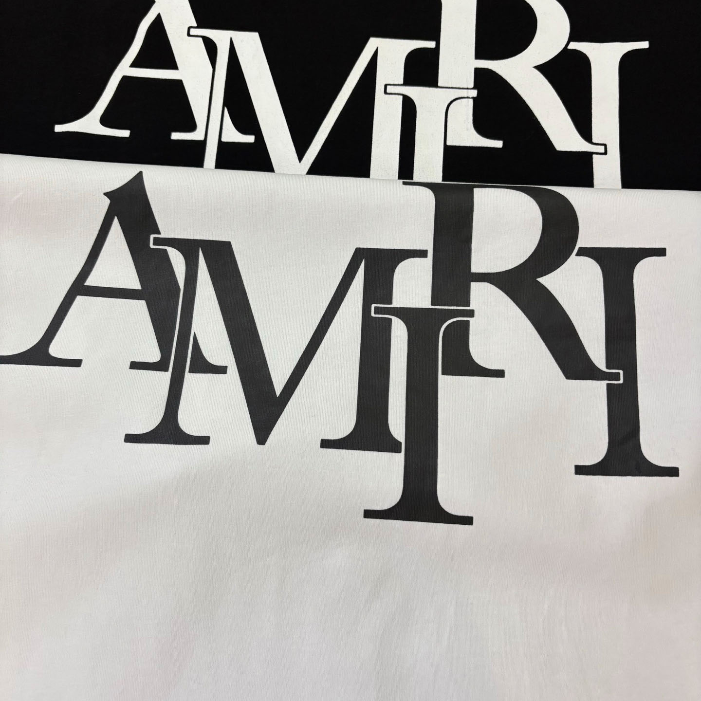 Amiri Staggered Logo Tee - DesignerGu