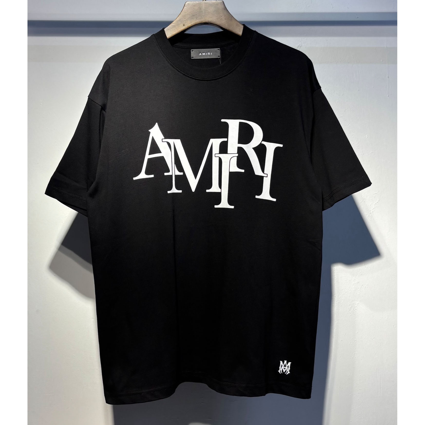 Amiri Staggered Logo Tee - DesignerGu