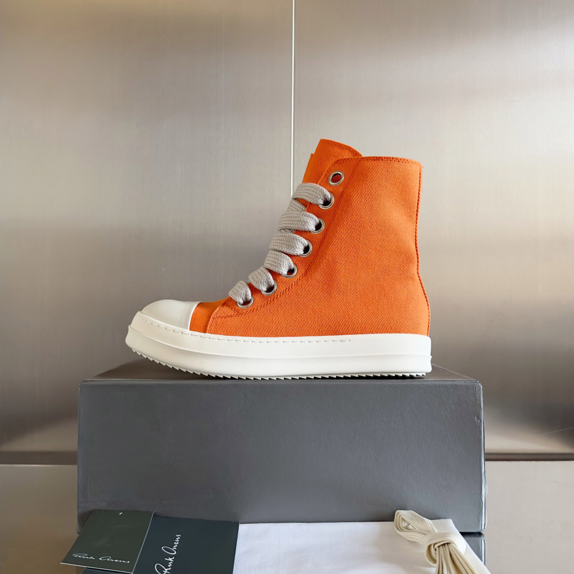 Rick Owens DRKSHDW Ramones High 'Orange Milk' - DesignerGu