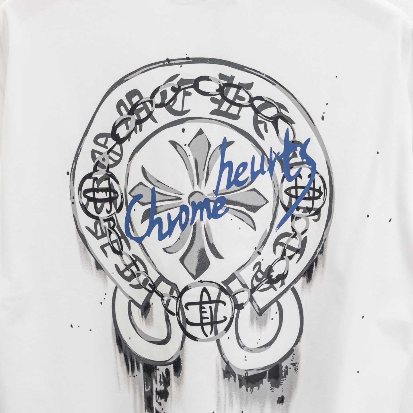 Chrome Hearts Cross-printed horseshoe T-shirt  'Black' - DesignerGu