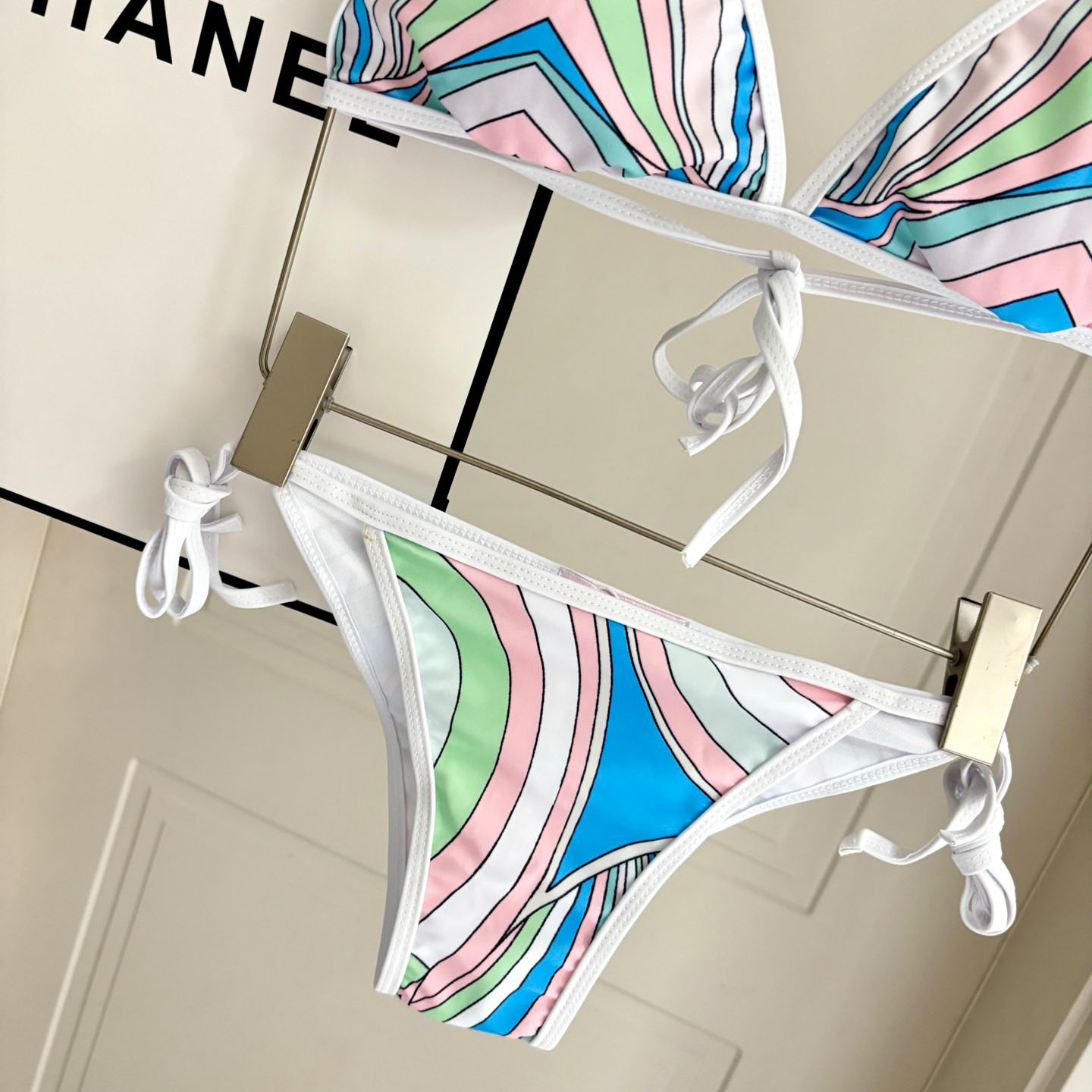 Pucci Iride-Print Bikini Top And Bikini Briefs - DesignerGu