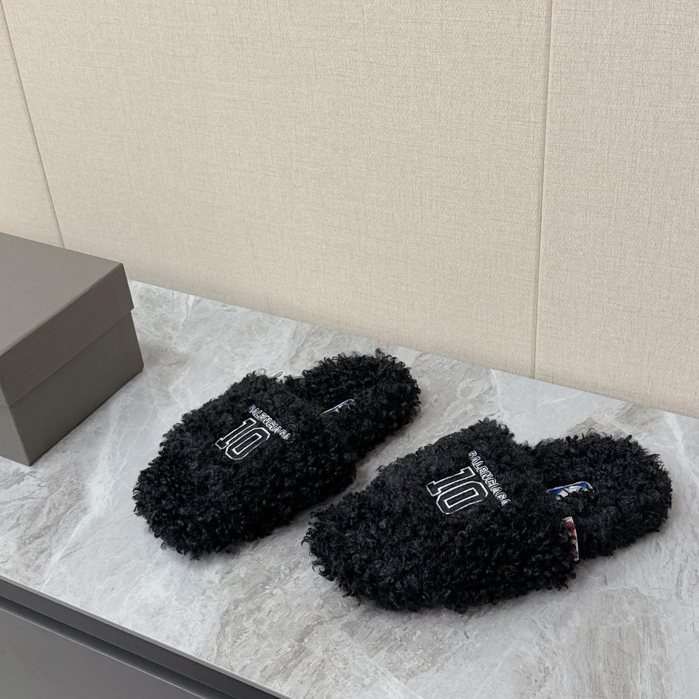 Balenciaga | Nba Collaboration Furry Open Mule - DesignerGu