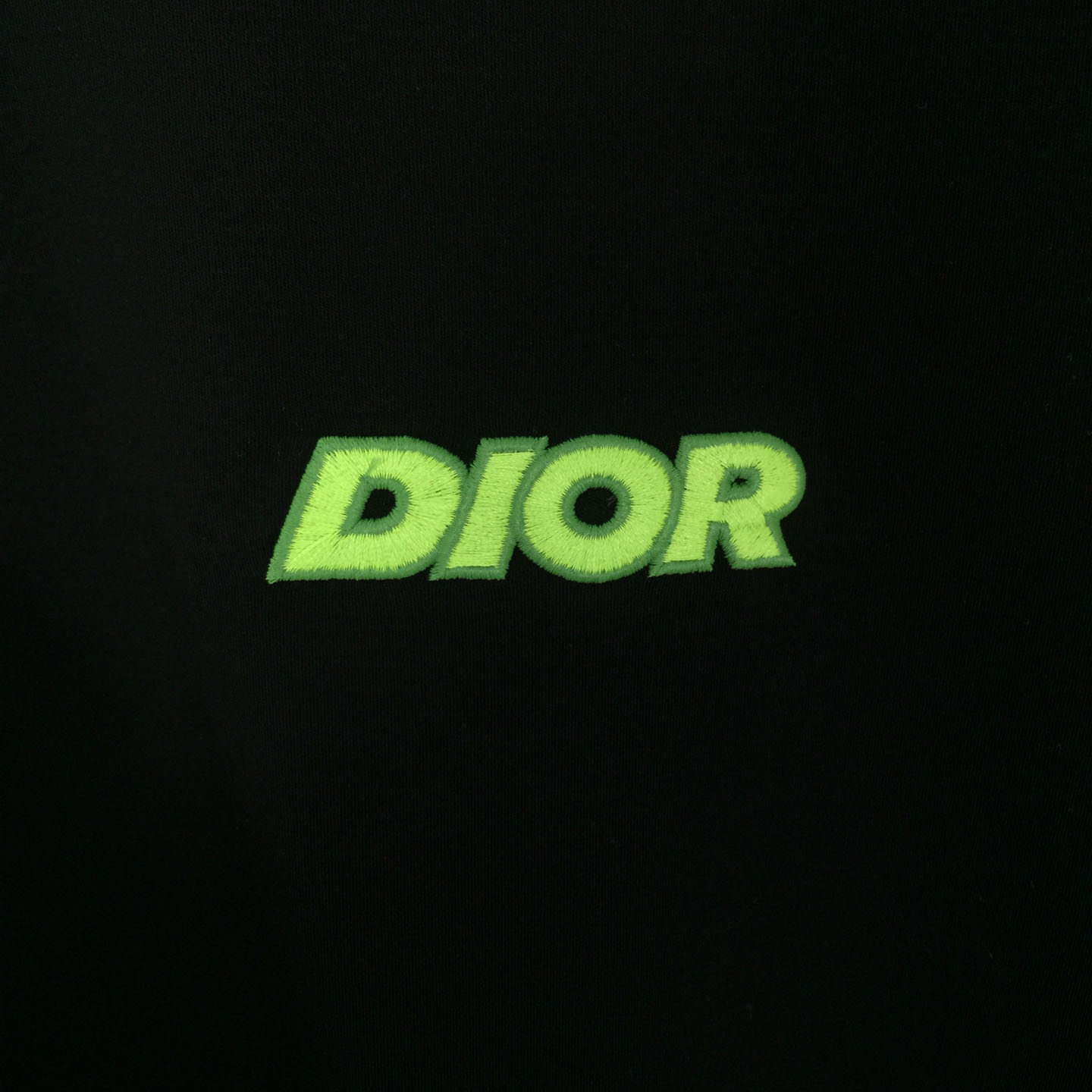 Dior Embroidered Letter T-Shirt, Relaxed Fit  - DesignerGu