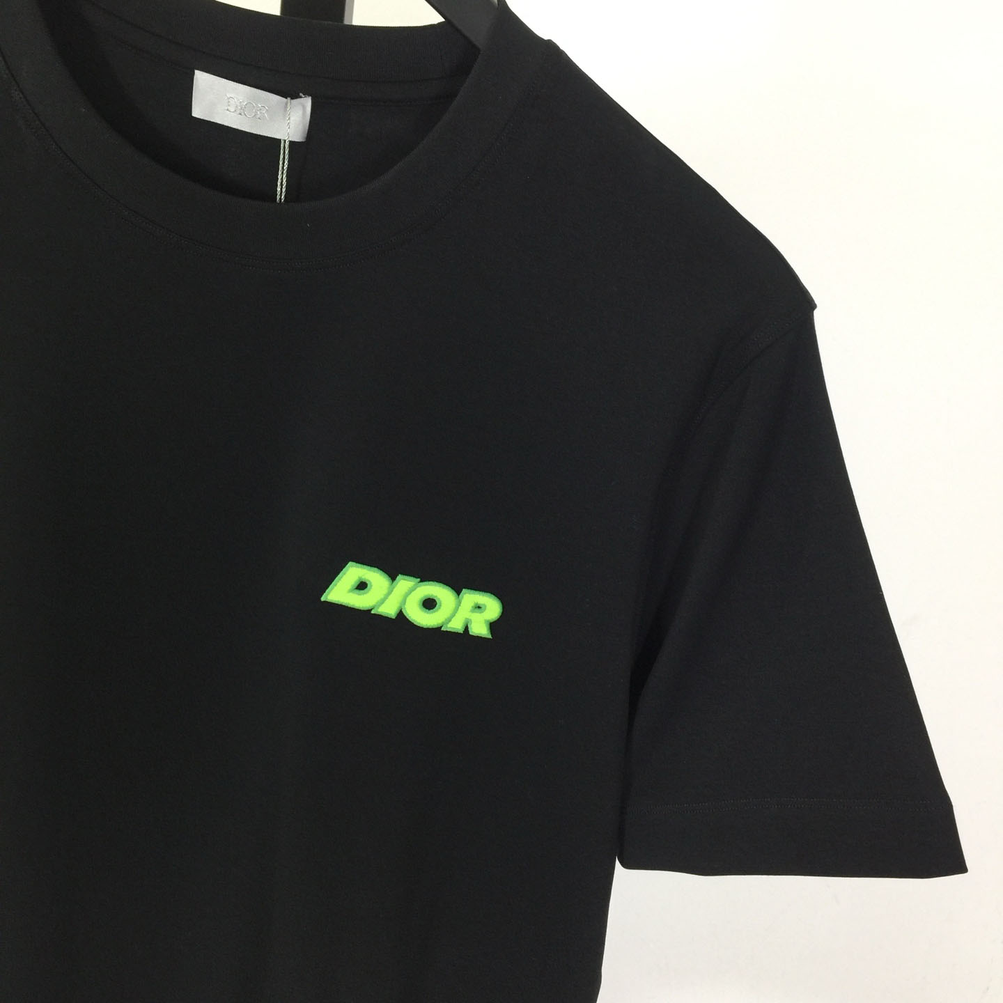 Dior Embroidered Letter T-Shirt, Relaxed Fit  - DesignerGu