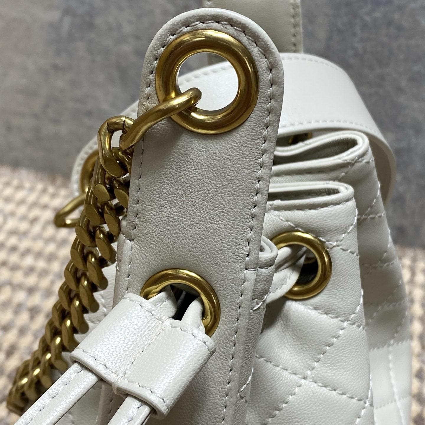 Saint Laurent Cassandre Quilted Leather Bucket Bag - DesignerGu